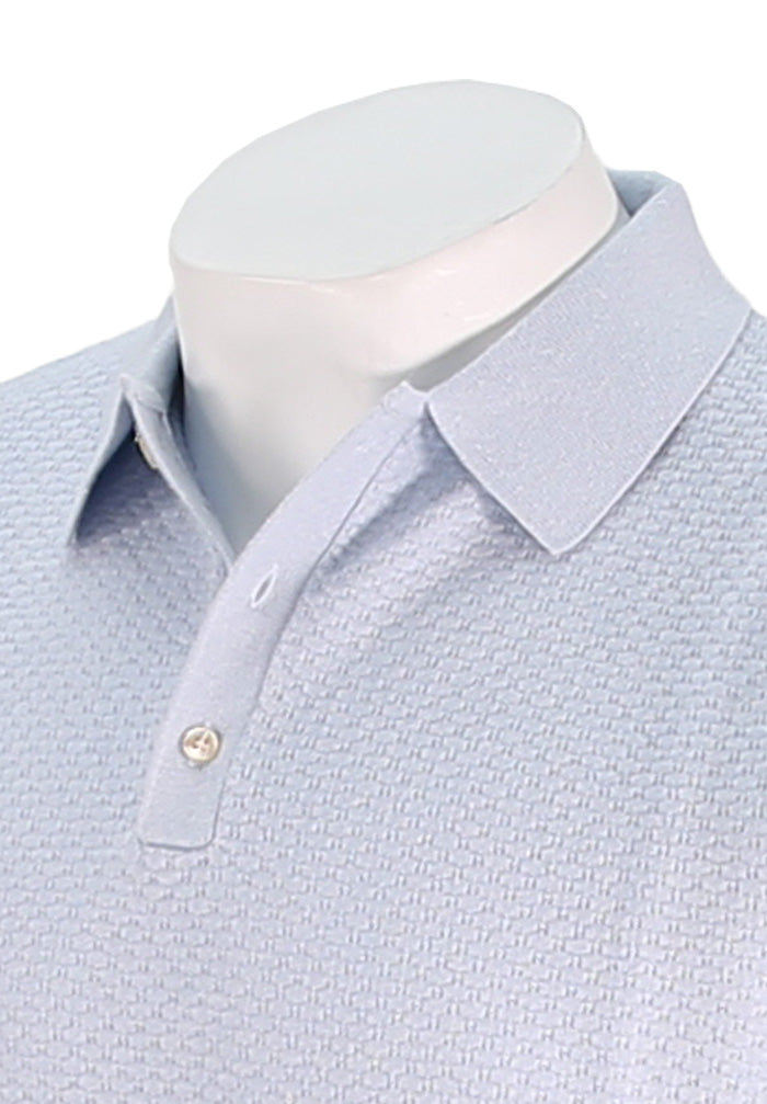 Polo texturizado de manga corta Stenstroms