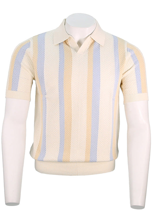 Polo texturizado de manga corta Stenstroms