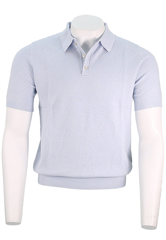 Polo texturizado de manga corta Stenstroms