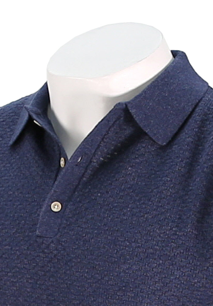 Polo texturizado de manga corta Stenstroms
