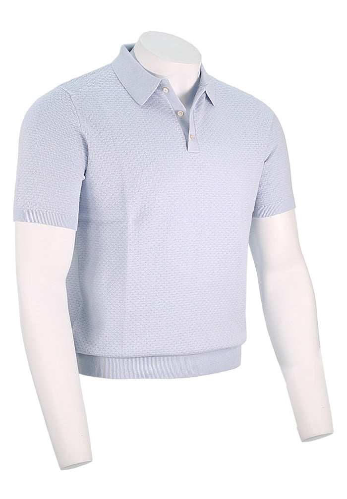 Polo texturizado de manga corta Stenstroms