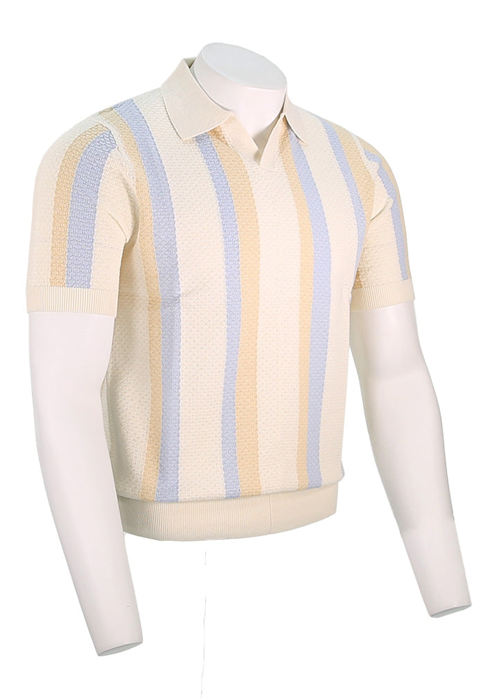 Polo texturizado de manga corta Stenstroms