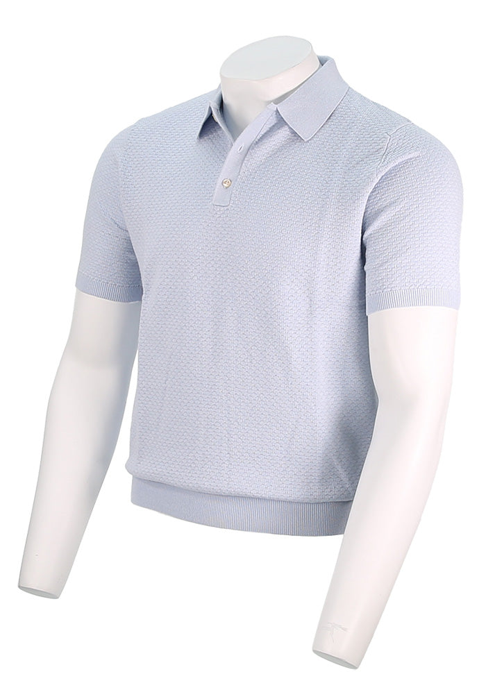 Polo texturizado de manga corta Stenstroms